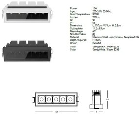 Lampa LED de exterior iluminat decorati IP65 Igor negru