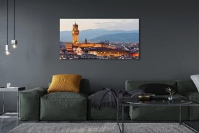 Tablouri canvas Italia Castelul apus de soare panoramă