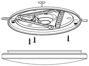 Eglo 97877 - LED Plafonieră FRANIA-S LED/11,5W/230V