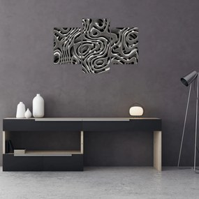 Tablou - Abstractizare metalică (90x60 cm)