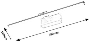 Aplica LED oglinda, tablou Gaten L-59cm