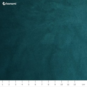 Pat matrimonial turcoaz tapițat cu spațiu de depozitare cu somieră 180x200 cm Kiana – Makamii