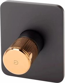Baterie dus incastrata FDesign Ardesia negru - rose gold cu corp incastrat