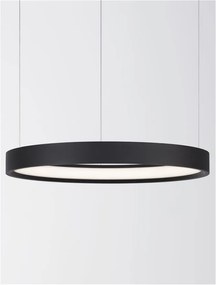 Lustra LED suspendata design modern circular PERRINE D-40cm neagra