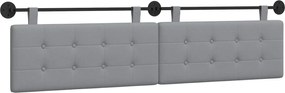 vidaXL Cap de pat suspendat Gri deschis 210 x 55 x 5 cm țesătură