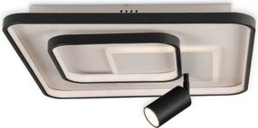 Brilagi - Plafonieră LED dimabilă UNITY LED/75W/230V + 1xGU10/3W alb/negru + telecomandă