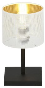 Veioza, Lampa de masa moderna JORDAN LN1 WHITE/GOLD