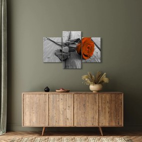 Tablou - Trandafir portocaliu (90x60 cm)