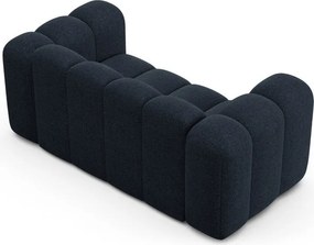 Canapea albastru-închis cu tapițerie din chenille 170 cm Lupine – Micadoni