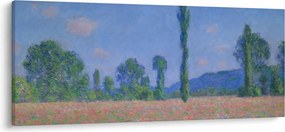 Tablou - Claude Monet, Poppy Field (Giverny), reproducere (120x50 cm)