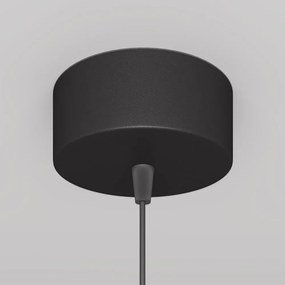 Pendul LED iluminat design tehnic Orlo D-7,9cm negru
