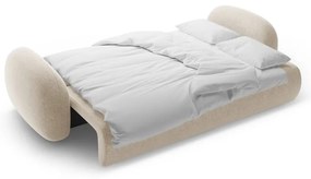 Canapea bej extensibilă/cu spațiu de depozitare cu tapițerie din chenille 262 cm Tonale – Cosmopolitan Design