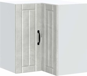 vidaXL Dulap de colț de bucătărie „Lucca” Lemn prelucrat gri beton