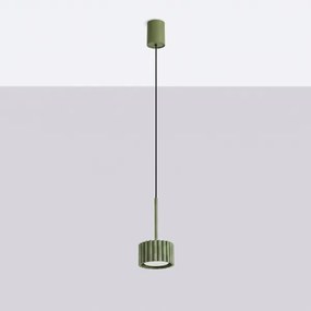 Sollux SL.2679 - Lustră suspendată pe cablu AURA 1xGX53/10W/230V verde