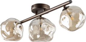 Brilagi - Lustră aplicată VULCANO 3xG9/8W/230V bronz/bej fumuriu