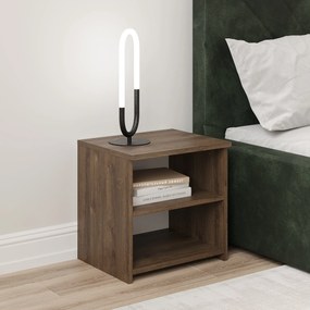 Noptiera Alma, O Polita, Stejar Bronz, 40 x 33 x 40 cm