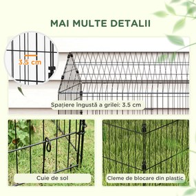 PawHut Cușcă pentru găini cu Acoperiș din Țesătură 220x85x103cm Argintiu | Aosom Romania