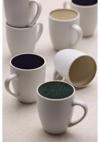 Cană albă/verde din ceramică 300 ml Gastro White/Green – Bitz