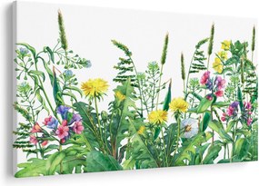 Tablou - Flori de pajiște pictate (90x60 cm)