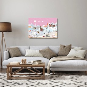 Tablou pe sticlă - Iarma magică (70x50 cm)