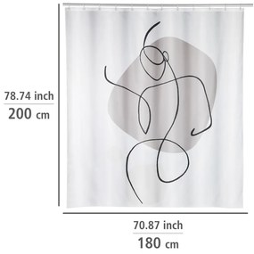 Perdea de duș 180x200 cm Ladyline – Wenko