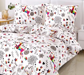 Lenjerie de pat alba microplus WINAR Dimensiune lenjerie de pat: 70 x 80 cm | 140 x 200 cm