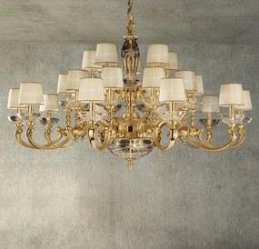 Candelabru XXL cu 25 brate LUX realizat manual Ofelia