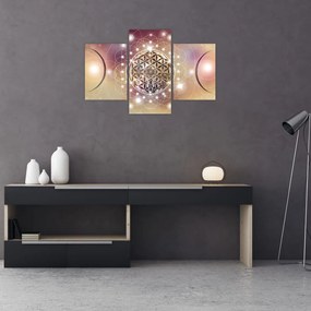 Tablou - Mandala cu elemente (90x60 cm)