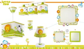 Aplica perete sau tavan camera copii cu imagini imprimate, Little Zoo 63116 DB