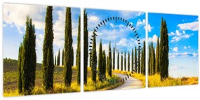 Tablou - Peisaj (cu ceas) (90x30 cm)