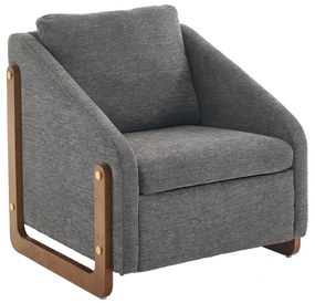 Scaun modern de accent pentru living, Gri | Aosom Romania