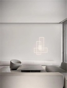 Aplica de perete sau tavan design geometric Alis alb