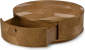 Masuta de cafea LUX, Furnir de stejar, Velutto