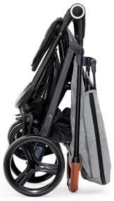 Cărucior de copii KINDERKRAFT GRANDE PLUS gri