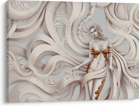 Tablou - Zeița motiv floral (70x50 cm)