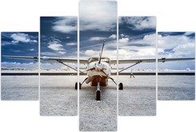 Tablou cu aeroplan cu motor (150x105 cm)