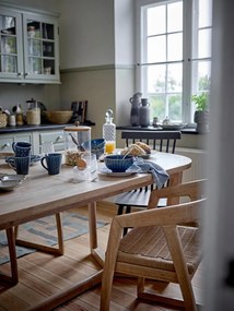 Scaun dining, natur, din lemn de cauciuc, Serrone