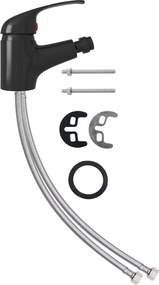 vidaXL Baterie mixer pentru bideu baie, negru, 13x12 cm