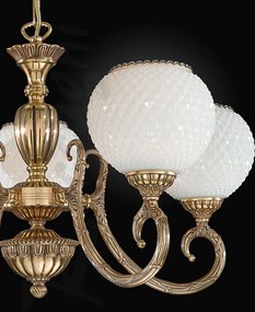 Candelabru din alama cu 5 brate design italian 8550