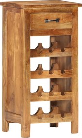 vidaXL Dulap sticle de vin, 40x30x80 cm, lemn masiv de acacia