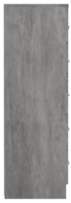 Comoda inalta cu sertare, gri beton, 41x35x106 cm, PAL 41 x 35 x 106 cm, Gri beton, 1, Gri beton