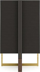 Vitrină lemn masiv Domo Personalizabilă, 92 × 52 × 161 cm