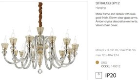 Candelabru elegant stil clasic cu 12 brate STRAUSS SP12 140612