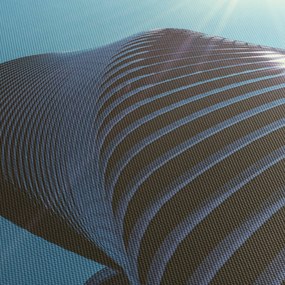 Tablou - Arhitectura (cu ceas) (90x30 cm)