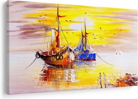 Tablou - Pictură barcă (90x60 cm)