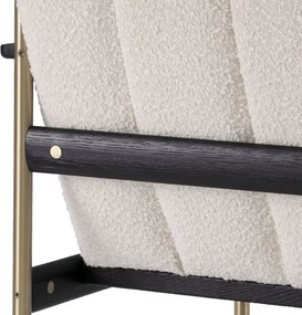 Fotoliu elegant design LUX Elan, Boucle crem