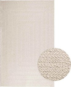 vidaXL Covor „ZIZUR” crem aspect iută pentru interior și exterior
