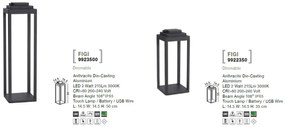 Lampa LED portabila pentru iluminat exterior IP65 FIGI H-35cm