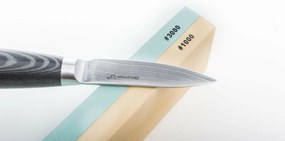 Set de cuțite G21 Gourmet Damascus în bloc de bambus 3 bucăți + piatră de ascuțit