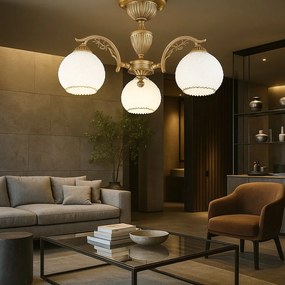 Lustra aplicata clasica din alama design italian 8600